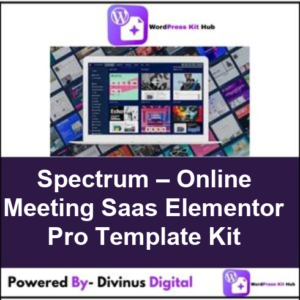 Spectrum – Online Meeting Saas Elementor Pro Template Kit
