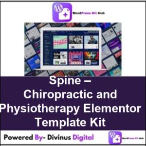 Spine – Chiropractic and Physiotherapy Elementor Template Kit