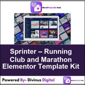 Sprinter – Running Club and Marathon Elementor Template Kit