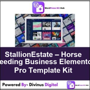 StallionEstate – Horse Breeding Business Elementor Pro Template Kit