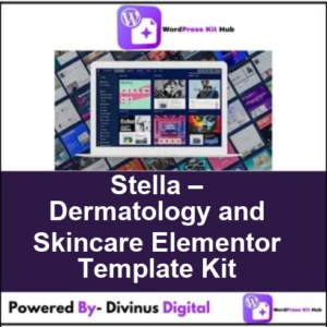 Stella – Dermatology and Skincare Elementor Template Kit
