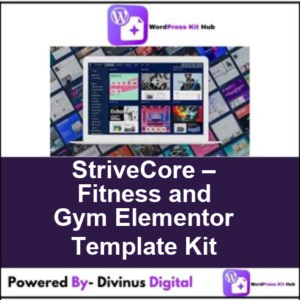StriveCore – Fitness and Gym Elementor Template Kit