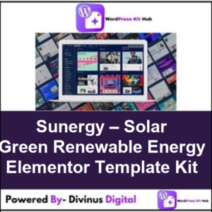 Sunergy – Solar Green Renewable Energy Elementor Template Kit