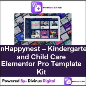 SunHappynest – Kindergarten and Child Care Elementor Pro Template Kit
