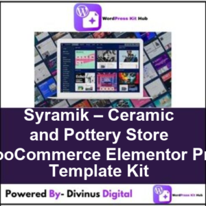 Syramik – Ceramic and Pottery Store WooCommerce Elementor Pro Template Kit