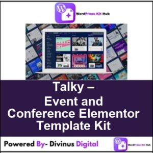 Talky – Event and Conference Elementor Template Kit