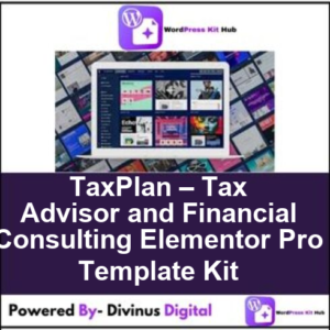 TaxPlan – Tax Advisor and Financial Consulting Elementor Pro Template Kit