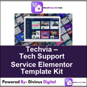 Techvia – Tech Support Service Elementor Template Kit
