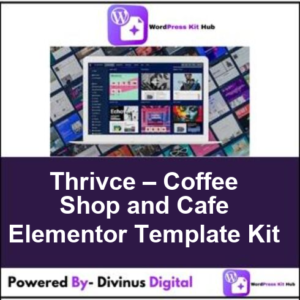 Thrivce – Coffee Shop and Cafe Elementor Template Kit