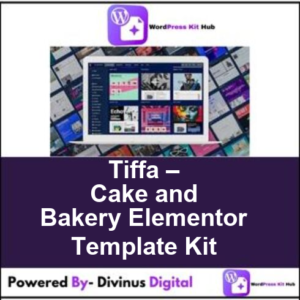 Tiffa – Cake and Bakery Elementor Template Kit