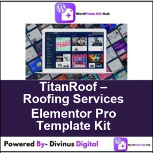 TitanRoof – Roofing Services Elementor Pro Template Kit