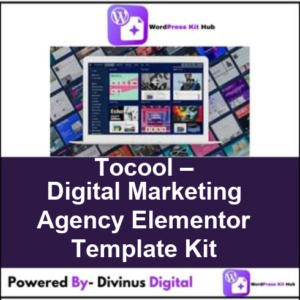 Tocool – Digital Marketing Agency Elementor Template Kit
