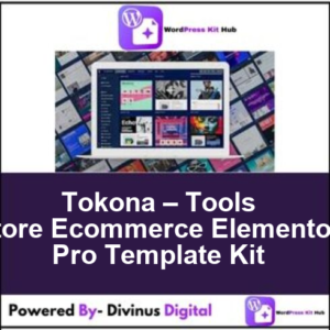 Tokona – Tools Store Ecommerce Elementor Pro Template Kit