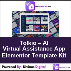 Tolkio – AI Virtual Assistance App Elementor Template Kit