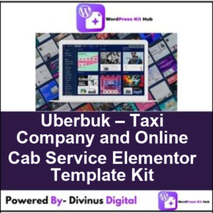 Uberbuk – Taxi Company and Online Cab Service Elementor Template Kit