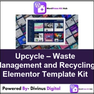 Upcycle – Waste Management and Recycling Elementor Template Kit