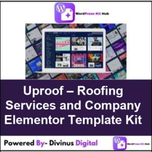 Uproof – Roofing Services and Company Elementor Template Kit