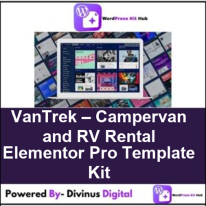 VanTrek – Campervan and RV Rental Elementor Pro Template Kit