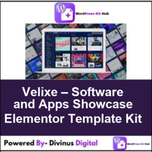Velixe – Software and Apps Showcase Elementor Template Kit