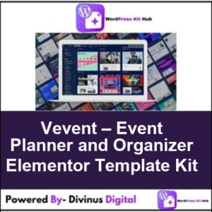 Vevent – Event Planner and Organizer Elementor Template Kit