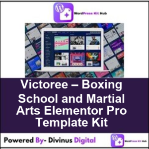 Victoree – Boxing School and Martial Arts Elementor Pro Template Kit