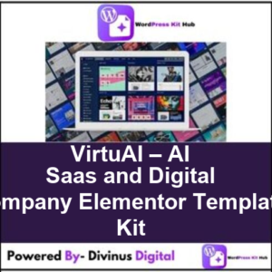 VirtuAI – AI Saas and Digital Company Elementor Template Kit