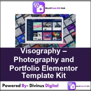 Visography – Photography and Portfolio Elementor Template Kit