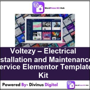Voltezy – Electrical Installation and Maintenance Service Elementor Template Kit