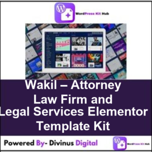 Wakil – Attorney Law Firm and Legal Services Elementor Template Kit