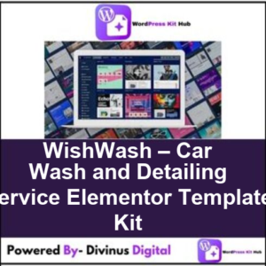 WishWash – Car Wash and Detailing Service Elementor Template Kit