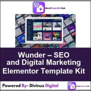 Wunder – SEO and Digital Marketing Elementor Template Kit