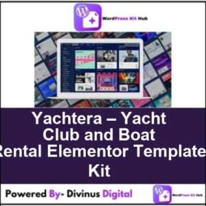 Yachtera – Yacht Club and Boat Rental Elementor Template Kit