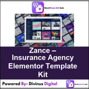 Zance – Insurance Agency Elementor Template Kit