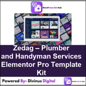 Zedag – Plumber and Handyman Services Elementor Pro Template Kit