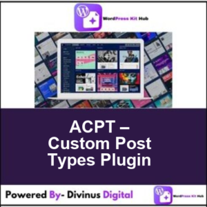 ACPT – Custom Post Types Plugin