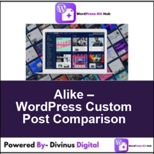 Alike – WordPress Custom Post Comparison