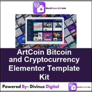 ArtCoin  Bitcoin and Cryptocurrency Elementor Template Kit