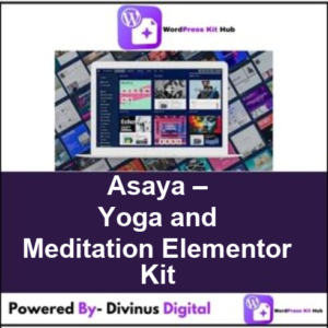 Asaya – Yoga and Meditation Elementor Kit
