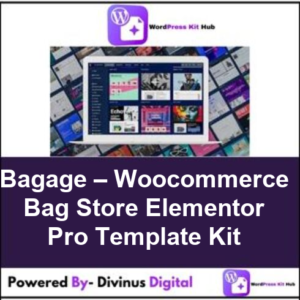 Bagage – Woocommerce Bag Store Elementor Pro Template Kit