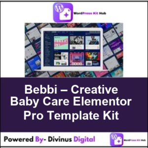 Bebbi – Creative Baby Care Elementor Pro Template Kit