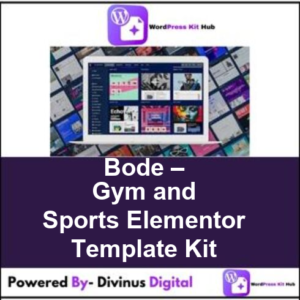 Bode – Gym and Sports Elementor Template Kit