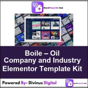 Boile – Oil Company and Industry Elementor Template Kit
