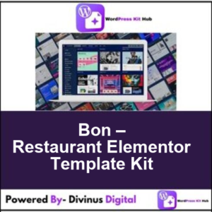 Bon – Restaurant Elementor Template Kit
