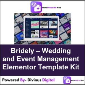 Bridely – Wedding and Event Management Elementor Template Kit