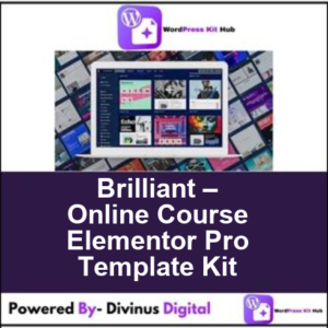Brilliant – Online Course Elementor Pro Template Kit