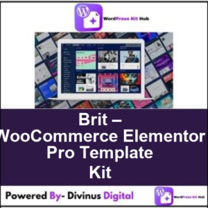 Brit – WooCommerce Elementor Pro Template Kit