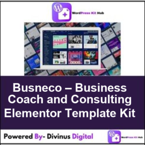 Busneco – Business Coach and Consulting Elementor Template Kit