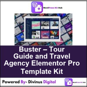 Buster – Tour Guide and Travel Agency Elementor Pro Template Kit