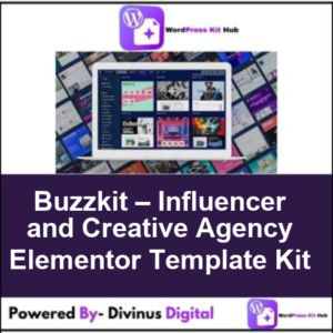 Buzzkit – Influencer and Creative Agency Elementor Template Kit