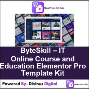 ByteSkill – IT Online Course and Education Elementor Pro Template Kit